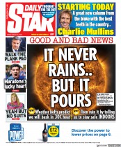 Daily Star () Newspaper Front Page for 25 March 2022