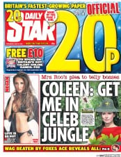 Daily Star () Newspaper Front Page for 25 May 2016