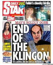 Daily Star () Newspaper Front Page for 25 May 2019