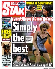 Daily Star () Newspaper Front Page for 25 May 2023