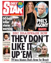 Daily Star () Newspaper Front Page for 25 June 2019