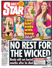 Daily Star () Newspaper Front Page for 25 July 2017