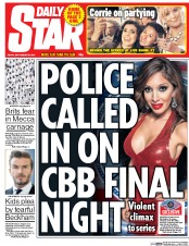 Daily Star () Newspaper Front Page for 25 September 2015