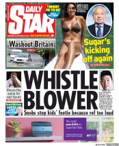Daily Star () Newspaper Front Page for 25 September 2019