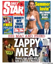 Daily Star () Newspaper Front Page for 26 October 2019