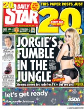 Daily Star () Newspaper Front Page for 26 November 2015