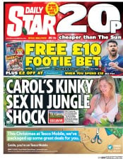 Daily Star () Newspaper Front Page for 26 November 2016
