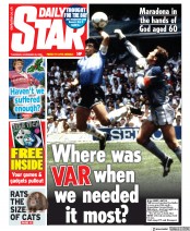Daily Star () Newspaper Front Page for 26 November 2020