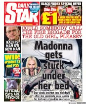 Daily Star () Newspaper Front Page for 26 November 2021
