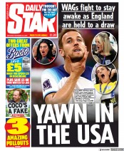 Daily Star () Newspaper Front Page for 26 November 2022