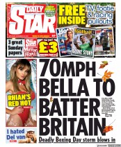 Daily Star () Newspaper Front Page for 26 December 2020