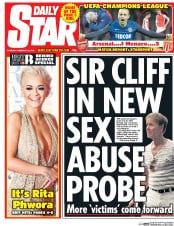 Daily Star () Newspaper Front Page for 26 February 2015