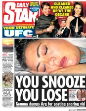 Daily Star () Newspaper Front Page for 26 February 2019