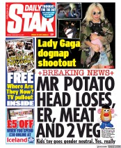 Daily Star () Newspaper Front Page for 26 February 2021
