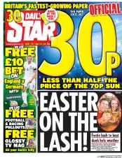 Daily Star () Newspaper Front Page for 26 March 2016