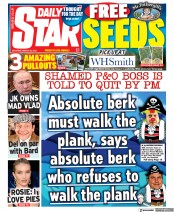 Daily Star () Newspaper Front Page for 26 March 2022