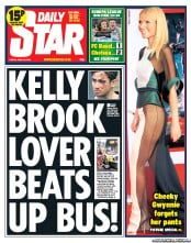 Daily Star () Newspaper Front Page for 26 April 2013
