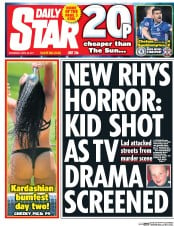 Daily Star () Newspaper Front Page for 26 April 2017