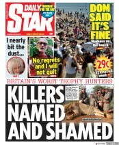 Daily Star () Newspaper Front Page for 26 May 2020