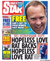 Daily Star () Newspaper Front Page for 26 June 2021
