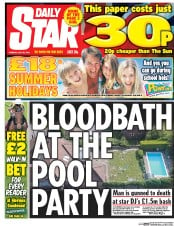 Daily Star () Newspaper Front Page for 26 July 2016