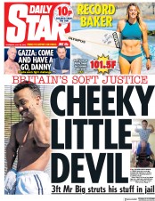 Daily Star () Newspaper Front Page for 26 July 2018