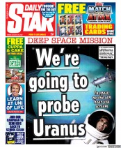 Daily Star () Newspaper Front Page for 26 August 2022