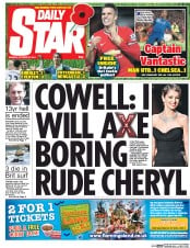 Daily Star () Newspaper Front Page for 27 October 2014