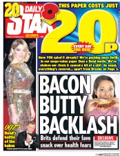 Daily Star () Newspaper Front Page for 27 October 2015