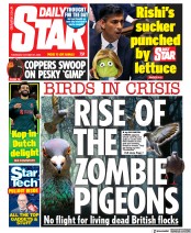 Daily Star () Newspaper Front Page for 27 October 2022