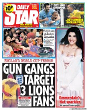 Daily Star () Newspaper Front Page for 27 December 2013