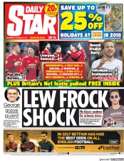 Daily Star () Newspaper Front Page for 27 December 2017