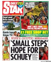 Daily Star () Newspaper Front Page for 27 December 2019