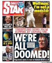 Daily Star () Newspaper Front Page for 27 January 2023