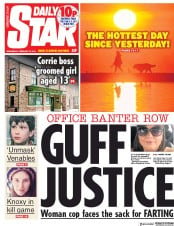 Daily Star () Newspaper Front Page for 27 February 2019