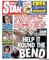 Daily Star () Newspaper Front Page for 27 March 2021