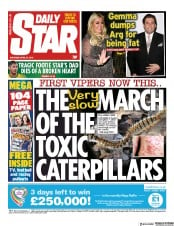 Daily Star () Newspaper Front Page for 27 April 2019