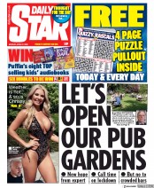 Daily Star () Newspaper Front Page for 27 April 2020