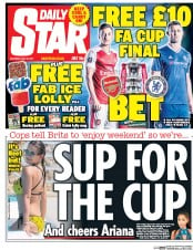 Daily Star () Newspaper Front Page for 27 May 2017