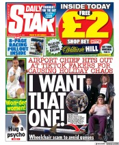 Daily Star () Newspaper Front Page for 27 July 2022