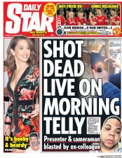 Daily Star () Newspaper Front Page for 27 August 2015
