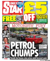 Daily Star () Newspaper Front Page for 27 September 2021