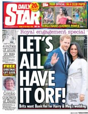 Daily Star () Newspaper Front Page for 28 November 2017