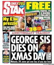 Daily Star () Newspaper Front Page for 28 December 2019
