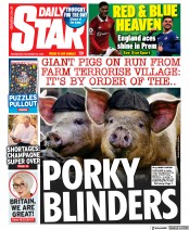 Daily Star () Newspaper Front Page for 28 December 2022