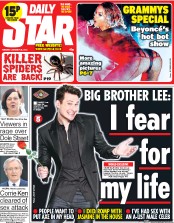 Daily Star () Newspaper Front Page for 28 January 2014