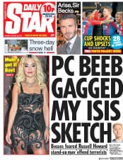 Daily Star () Newspaper Front Page for 28 January 2019