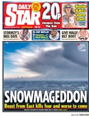 Daily Star () Newspaper Front Page for 28 February 2018