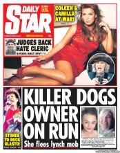 Daily Star () Newspaper Front Page for 28 March 2013