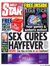 Daily Star () Newspaper Front Page for 28 March 2019